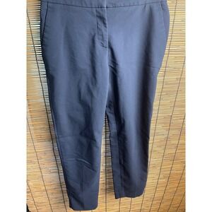 HM Womens Navy Blue Ankle Dress Pants Slim‎ Fit Tapered Trousers Size 2